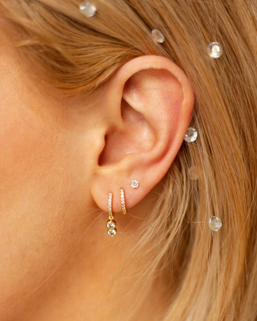 All rounder ear party gold - Smoothie London - Sterling Silver