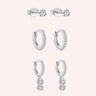 all rounder ear party silver - Smoothie London - Sterling Silver