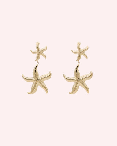 Cannes starfish studs gold - Smoothie London - Stainless Steel