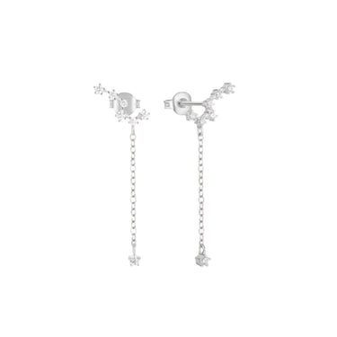 Gorgeous crystal stud earrings crafted from gold-plated sterling silver, adorned with sparkling gemstones for an elegant touch. These timeless studs feature secure closures and high-quality materials, perfect for adding a touch of luxury to any ensemble