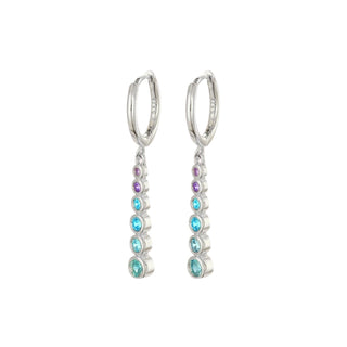 summer earrings, cubic zirconia huggies, wedding guest earrings. Crystal huggie hoops with sparkling gemstones, stylish and versatile earrings perfect for everyday wear, featuring secure closures and high-quality materials