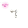 Elodey dangle stud silver - Smoothie London - Sterling Silver