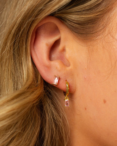 Essential ear party set pink/gold - Smoothie London - Sterling Silver