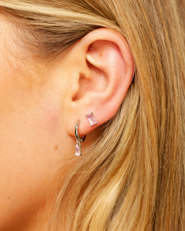 Essential ear party set pink/silver - Smoothie London - Sterling Silver