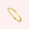 Eternity bangle gold - Smoothie London - Stainless Steel