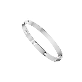 Eternity bangle silver - Smoothie London - Stainless Steel