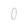 Eternity Pavé Clicker Silver/Pink - Smoothie London - Stainless Steel