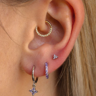 Everyday Ear Party Lilac/Silver - Smoothie London - Sterling Silver