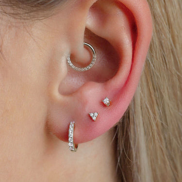 Everyday Ear Party White/Silver - Smoothie London - Sterling Silver