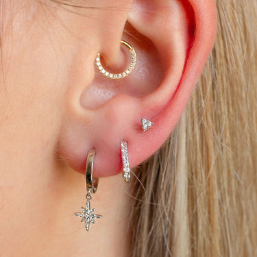 Everyday Ear Party White/Silver - Smoothie London - Sterling Silver