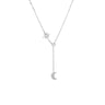 Moon star necklace silver - Smoothie London - Sterling Silver