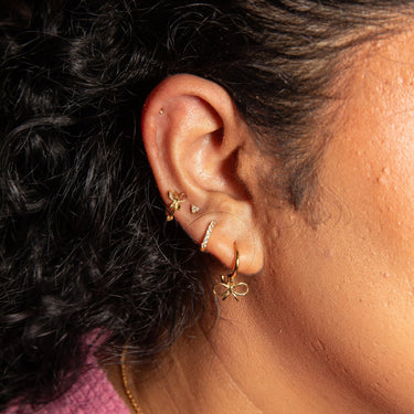 Everyday Ear Party White/Gold - Smoothie London - Sterling Silver