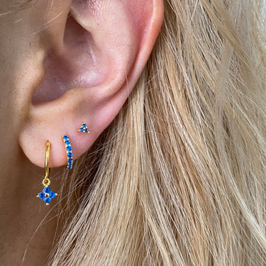 Lucky Charm Sapphire/Gold - Smoothie London - Sterling Silver