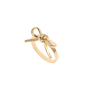 Put A Bow On It Ring Gold - Smoothie London - Sterling Silver